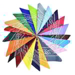 2-pack Bandana Paisleymönster scarfs - Mix multifärg