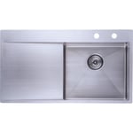Lavabo Kubus 901R soft kjøkkenvask, 90x50 cm, rustfritt stål