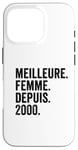 Meilleure Femme Depuis 2000 | 25 anniversaire mariage 25 ans Coque pour iPhone 16 Pro