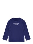 Baby Tommy Graphic Tee L/S Tops T-shirts Long-sleeved T-shirts Blue Tommy Hilfiger