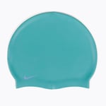 Nike Swim Turquoise Solid Colour Silicone Swim Cap 93060-339 New