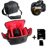 For Nikon Coolpix P1000 Camera Bag Shoulder Large Waterproof + 16GB Memory
