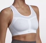 Nike Phenom Flyknit Sports Bra (Black/Grey) - XS - New ~ AJ4047 010