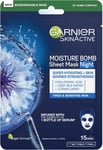 Garnier Moisture Bomb Night Time Deep Sea Water and Hyaluronic Acid Sheet Mask,