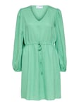 Viva Ls Short Linen Dress - Absinthe Green