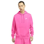 Nike M NSW Club Hoodie PO BB Sweat-Shirt Homme, Pinksicle/Pinksicle/(White), FR : M (Taille Fabricant : M-T)