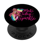 Barbie - Rainbow Mermaid Make Today Sparkle PopSockets Swappable PopGrip