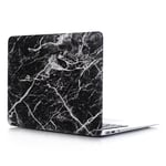 MacBook Pro 13 (Touch Bar / Uden Touch Bar) Hard Case Deksel Marmor Deksel - Sort