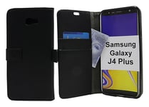 Standcase Wallet Samsung Galaxy J4 Plus (J415FN/DS) (Svart)