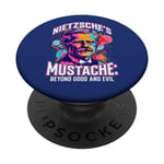 Nietzsche's Mustache Beyond Good And Evil Quote Philosophy PopSockets Swappable PopGrip