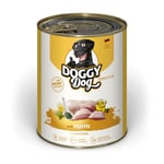Doggy Dog Paté Poulet Sensitive - Lot de 6 x 800 g - Nourriture Humide pour Chien - sans céréales - avec Huile de Saumon et Moule aux orles Verts - Aliment Complet particulièrement Bien toléré -