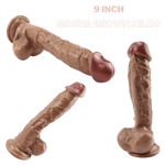 Big Huge Strap On Dildo Realistic Cock 9 Inch Penis Sex Toy
