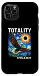 Coque pour iPhone 11 Pro Lunettes Solar Eclipse 2024 Totality Eagle Solar Eclipse