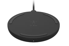 Belkin Qi 15W Wireless Charging Pad with Plug - Black