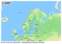 Sjökort C-map Discover Insjöar Skandinavien