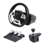 Maxx Tech  Pro FF Racing Wheel Kit (Wheel, 3-pedal set  shifter) - PS4/PC/ XBOX (PlayStation 4)