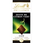 Tablette De Chocolat Noir Zeste Citron Vert Excellence Lindt - La Tablette De 100 G