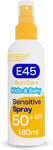 E45 Kids and Baby Sunscreen SPF50+ Spray for Face With Avocado Oil - UVA and...