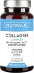 Collagen + Hyaluronic Acid + Q10 Hydrolysed Collagen Women Men + Vitamins a C D 