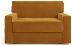 Jay-Be Linea Velvet Cuddle Chair Sofa Bed - Gold