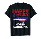 American Independence Day 4th July Veteran North Carolina T-Shirt
