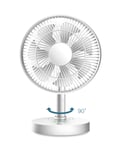 KASYDoFF Desk Fan Oscillating USB Fans with 4 Speeds,10 Inch Mini Fan Cooling Quiet for Bedroom,3600mAh Battery Portable Fans for Home Office and Travel