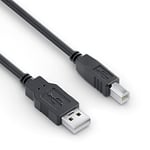 sonero® câble USB 2.0, câble de connexion, câble d'imprimante, fiche A vers fiche B, 480 Mbit/s, noir, 3.00m