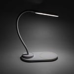 Qi Wireless Charging Lamp, 3 Colour / Brightness, Touch Control, 360° Adjustable