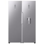 Samsung RR39C7DJ5SA RZ32C7BDESA Larder Fridge And Frost Free Freezer Pack - SILVER