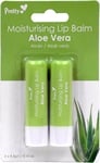 Premium Aloe Vera Moisturising Lip Balm 2 Pieces Pretty Healing Alo High Qualit