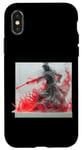 Coque pour iPhone X/XS Enchanting Warrior Maiden avec des accents rouges
