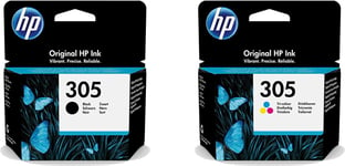 Multipack of 2 Black and Colour Ink Cartridges for HP Envy 6055 6420 8717 Printer + Full Ink Highlighter 3 Colours Included