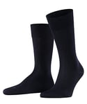 FALKE Men's Sensitive Malaga M SO Cotton With Soft Tops 1 Pair Socks, Blue (Dark Navy 6375) new - eco-friendly, 8.5-11