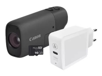 Canon PowerShot ZOOM - Essential Kit - digitalkamera - kompakt - 12.1 MP - 1080 p / 30 fps - 4optisk x-zoom - Wi-Fi, Bluetooth - svart