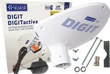 Bredband Dvb-T/T2 Digit Activa Antenn Telmor Vit