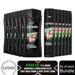 Lynx 12H Refreshing Shower Gel 500ml & 48H Fresh Body Spray 250ml, 6 Pk Each