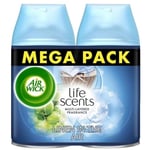 2 x Air Wick Life Scents Freshmatic Max Refill Linen In The Air 250ml Mega Pack