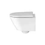 Duravit - wc suspendu compact sans bride D-Neo avec abattant frein de chute - Blanc