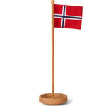 Spring Copenhagen - The Table Flag norsk flagg 11 cm eik