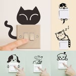 Removable Art Vinyl Quote Diy Cats Dog Wall Sticker Decal Mural Cat2 14x20cm