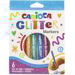 Carioca Glitterpennor 6 st