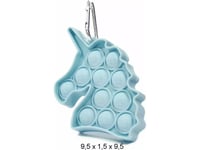 Mocco Simple Dimple Push Pop Antistress Sensory Toy / Unicorn Keychain / Blue