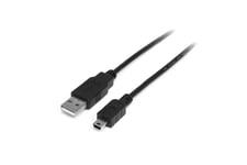 StarTech.com 1m Mini USB 2.0 Cable A to Mini B M/M - USB-kabel - USB til mini-USB type B - 1 m