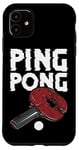 Coque pour iPhone 11 Ping Pong Power Raquette de tennis de table