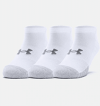 Under Armour HeatGear® No Show Socks 3-Pack (Färg: Vit, Storlek: Large)