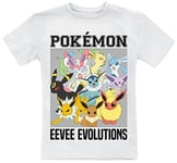 Pokemon - Eevee Evolutions Unisex White T-Shirt 5-6 Years - 5-6 Year - K777z
