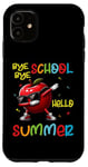 Coque pour iPhone 11 Bye Bye School Hello Summer Funny Last Day Dabbing Apple