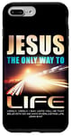 Coque pour iPhone 7 Plus/8 Plus Jesus: The Only Way to Life Christian Faith Verse John 6:47