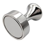 Magnetisk krok kraftig magnet hängare magnetiska tryckknappar med stark sällsynt jord neodym för hem kontor arbetsplats eller resor 15 st silver
