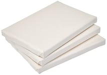 Kreul 614093 Solo Goya Basic Line 631318 Stretched Stretcher Frame 13 x 18 cm Set of 3 with Cotton Canvas 4 Primed Ideal for Oil, Acrylic and Gouache Paints, White
